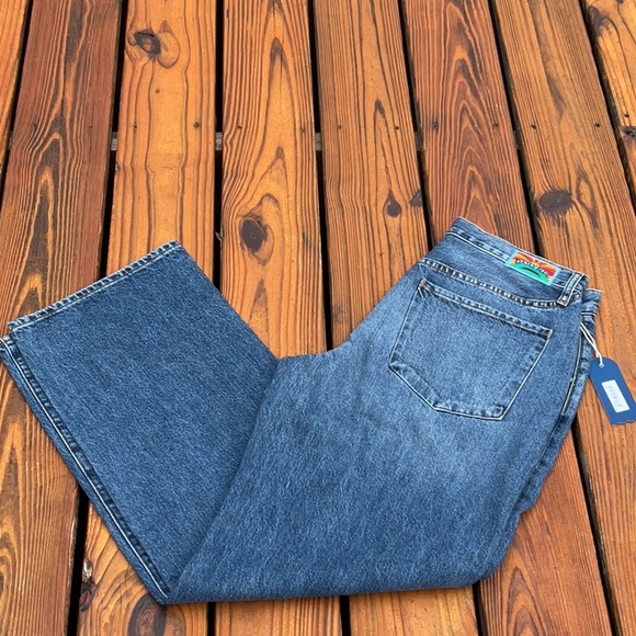 NWT Daily Blue by AG Mid Wash Jeans Style Love Pleated Straight Leg Sizes 27/31 - Picture 12 of 14